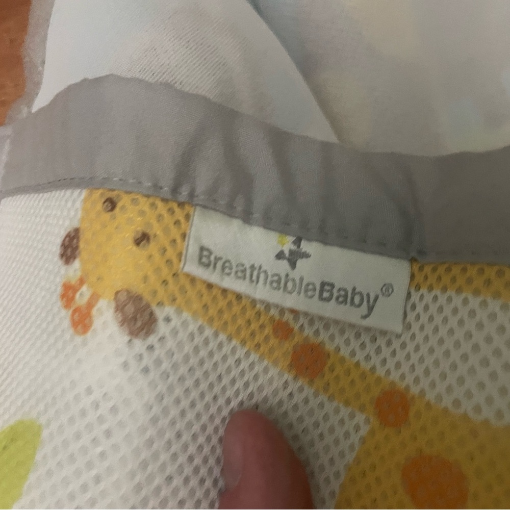 Breathable Baby Safari Friends Mesh Crib Liner Bumper Pad - 1 Panel 76” - Picture 5 of 9